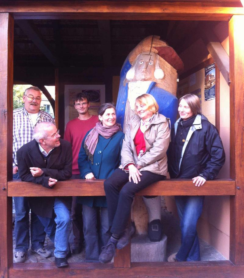 Gruppenbild mit Goethe in Weimar - Das Orga-Team 