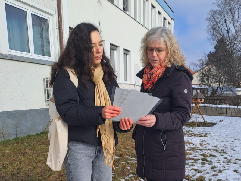 Am Standort Sch&ouml;mberg wird die passende Ausf&uuml;hrung f&uuml;r ein unterfahrbares Hochbeet geplant. (Foto: Jonas Ewert)