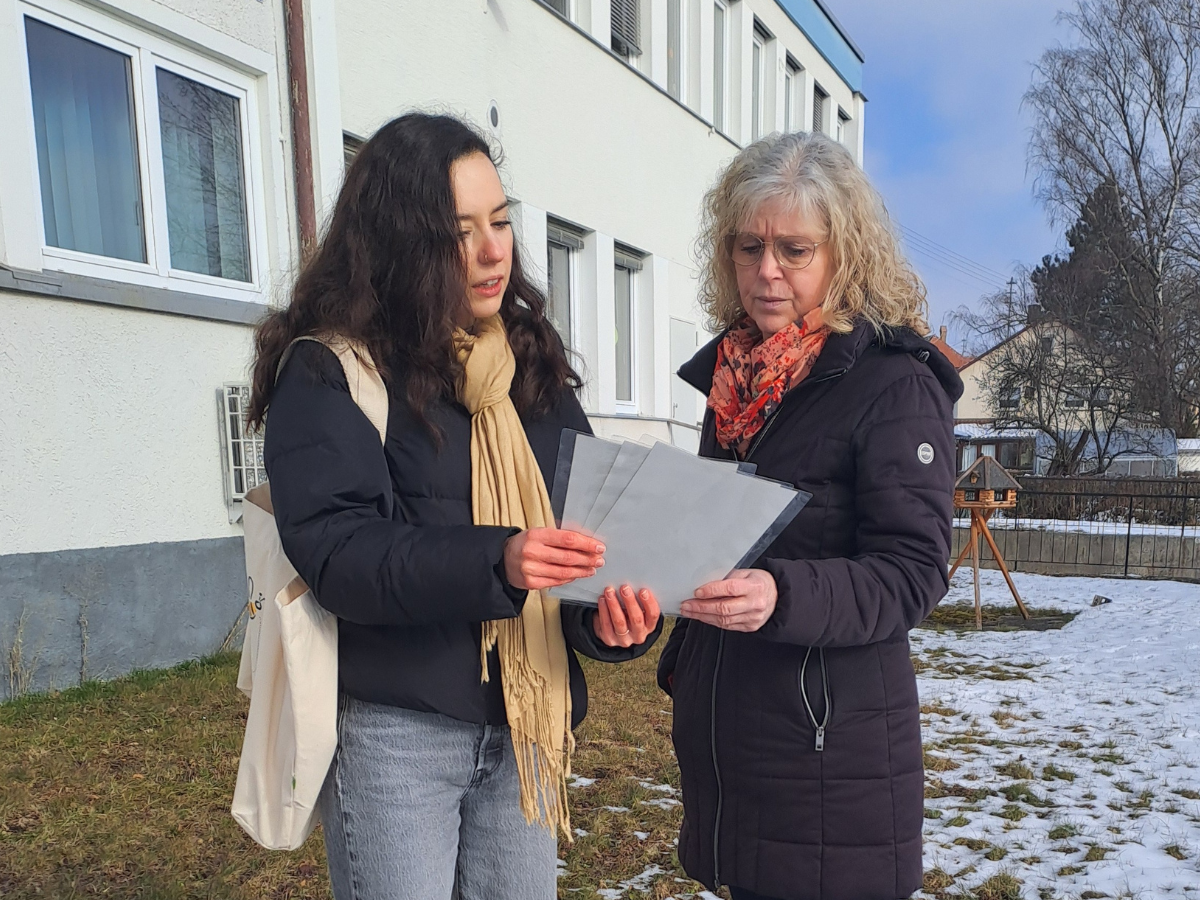 Am Standort Sch&ouml;mberg wird die passende Ausf&uuml;hrung f&uuml;r ein unterfahrbares Hochbeet geplant. (Foto: Jonas Ewert)