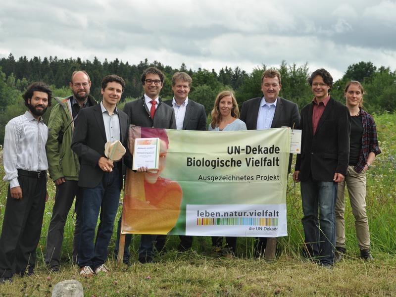 Ausgezeichnet! Das Projekt "Blühpate werden" wurde von der UN-Dekade Biologische Vielfalt gewürdigt. 
