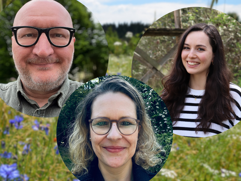 Von links: Marcus Goldbach, Sabrina von der Heide und Nadia Freihube sind neu im Mellifera-Team. (Foto: Mellifera e. V.)
