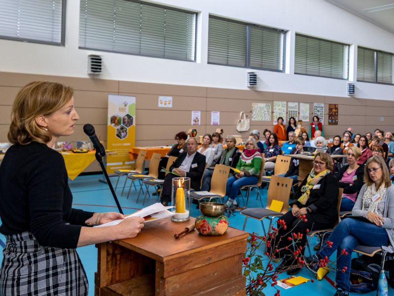 Spannende Vortr&auml;ge und praxisorientierte Workshops stehen im Zentrum der Bienen machen Schule-Tagung. (Foto: Roland Beck)