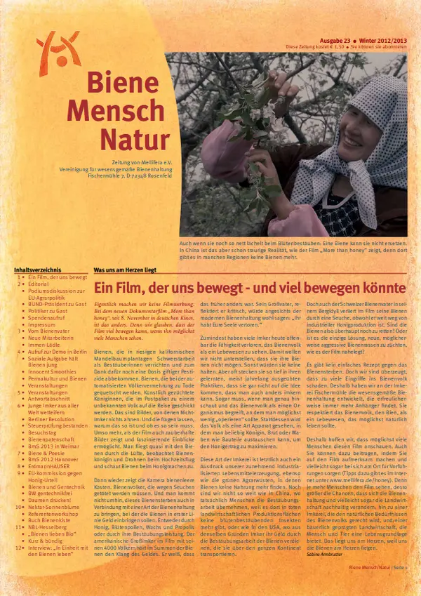 Cover BieneMenschNatur.23