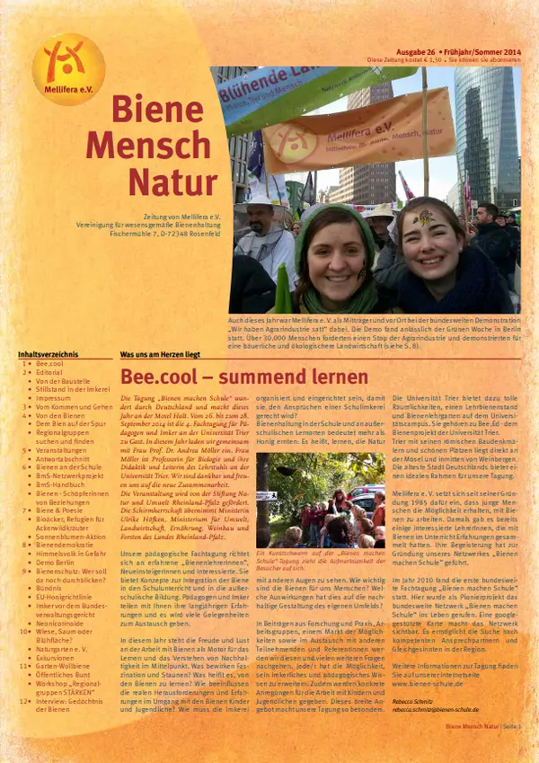 Cover BieneMenschNatur.26