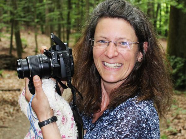 Sonja Heinemann bei ihrer zweitliebsten Beschäftigung, dem Fotografieren. 